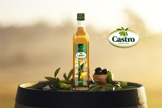 Bottiglia di olio Castro